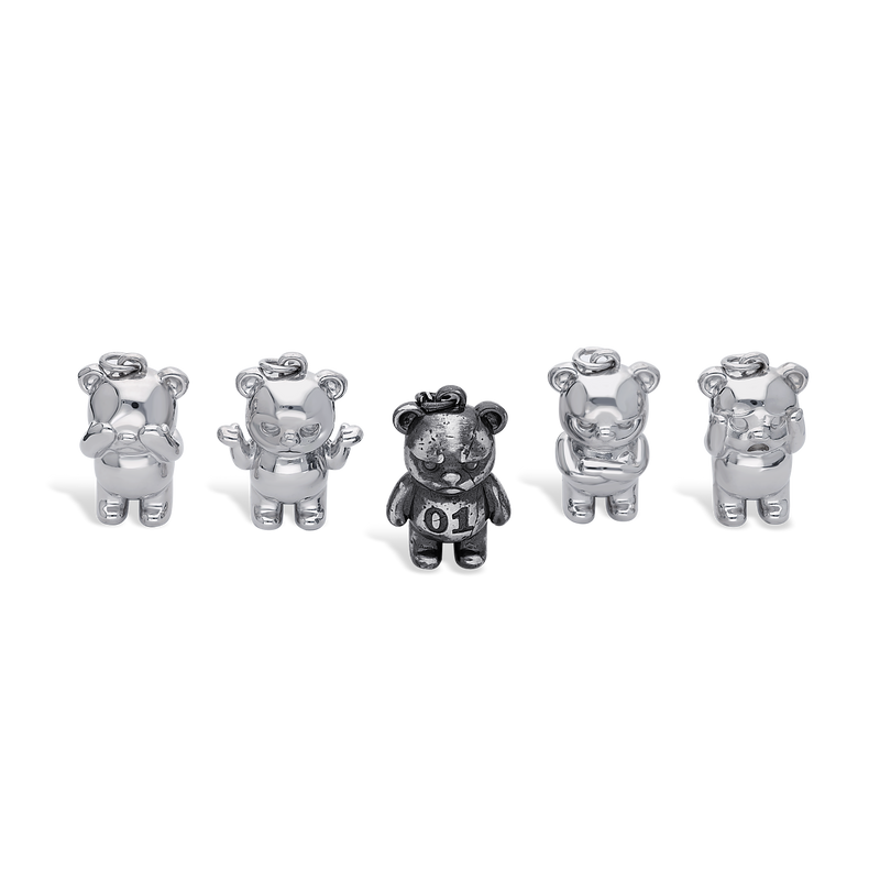 ECHØ bear silver pendant