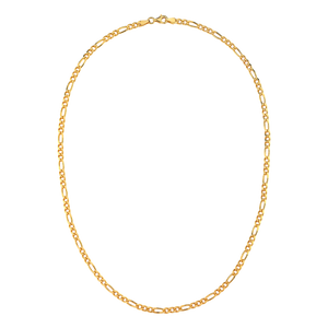 Gold | FIGARO CHAIN figaro zincir — altın kaplama 925 ayar gümüş, önden ürün görünümü
