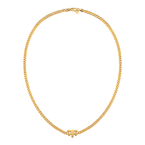 Gold | ICON CHAIN kolye — altın kaplama 925 ayar gümüş, önden ürün görünümü