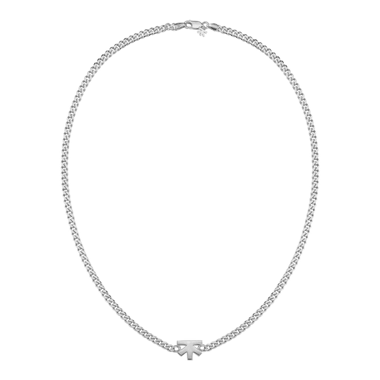 Silver | ICON CHAIN kolye — 925 ayar gümüş, önden ürün görünümü