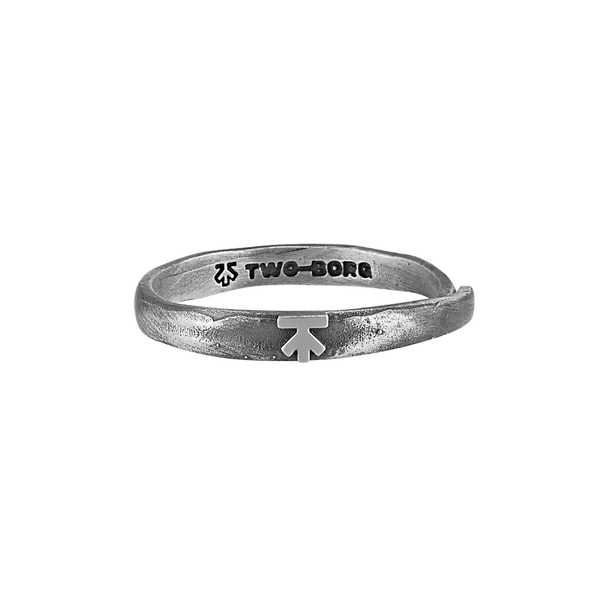MISFIT RING oksitli 925 ayar gümüş ayarlanabilir açık uçlu yüzük ürün görünümü