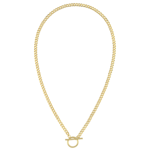 Gold | OOO CHAIN kolye — altın kaplama 925 ayar gümüş, önden ürün görünümü
