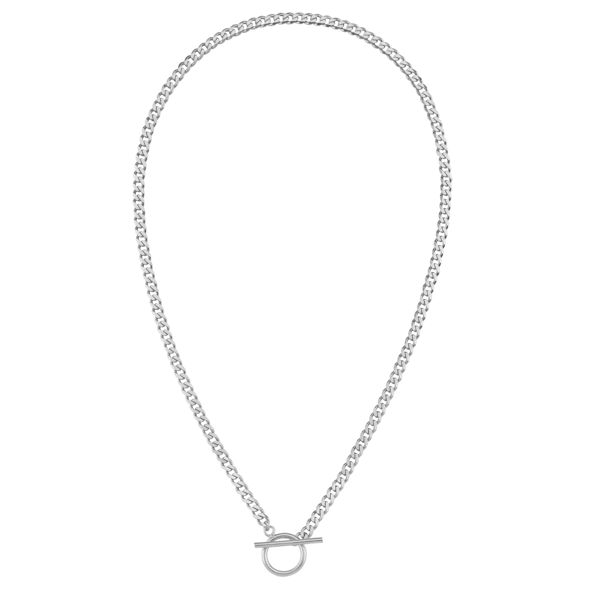 Silver | OOO CHAIN kolye — 925 ayar gümüş, önden ürün görünümü