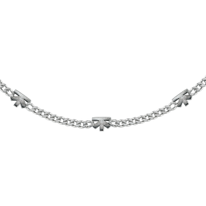 Silver | V CHAIN yakın çekim — V sembollerinin ve gurmet örgünün detayı, 925 ayar gümüş